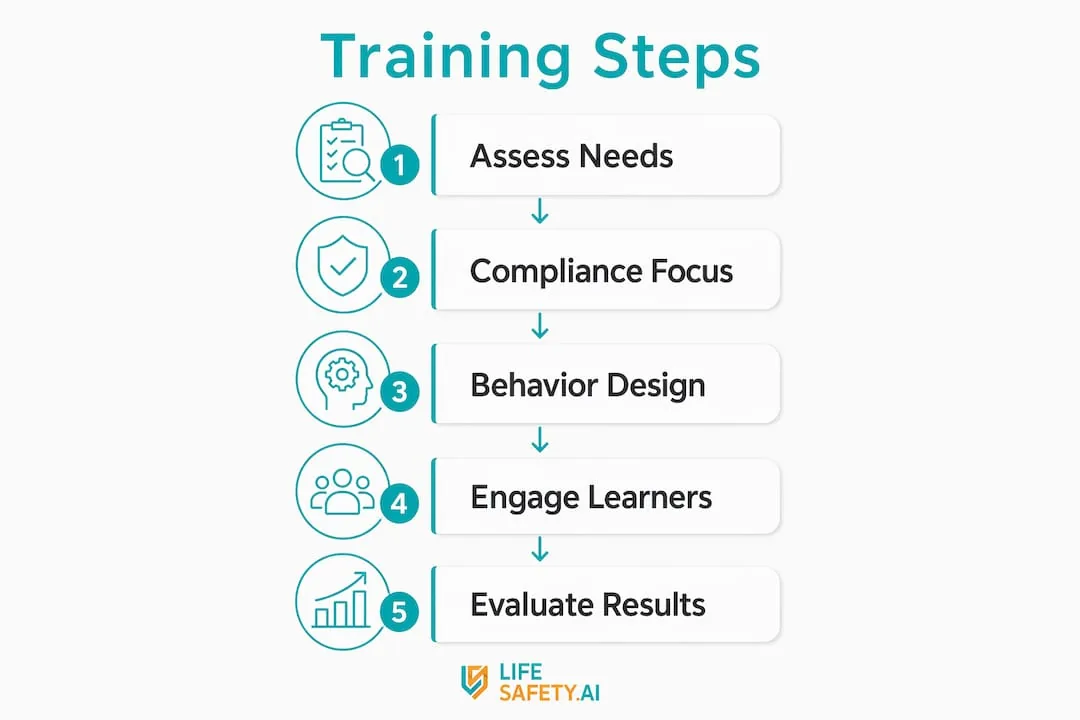 Five key employee training steps